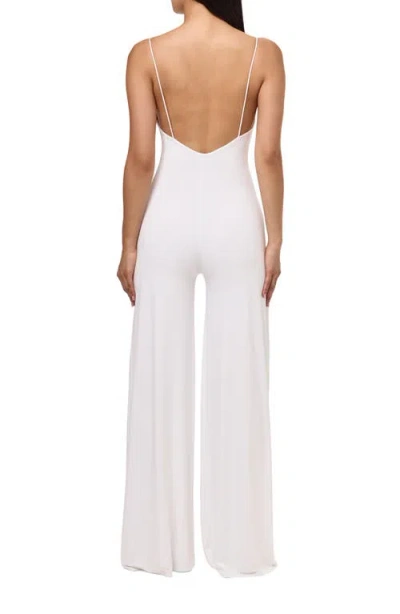 Naked Wardrobe Wide Leg Jumpsuit In White