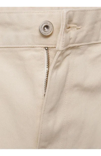 Mango Tapered Leg Jeans In Neutral