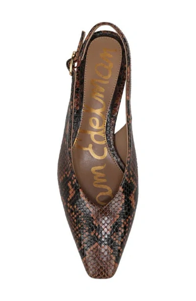 Sam Edelman Ronnie Slingback Heel Rich Copper Leather