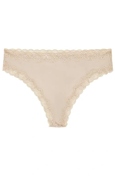 Uwila Warrior Soft Silk Thong Underwear In Neutral