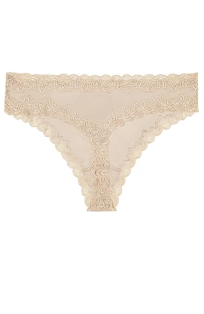 Uwila Warrior Soft Silk Thong Underwear In Neutral