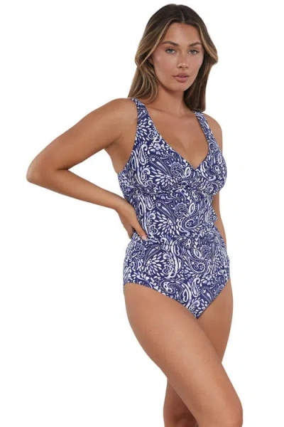 Sunsets Elsie Tankini Swimsuit Top In Blue