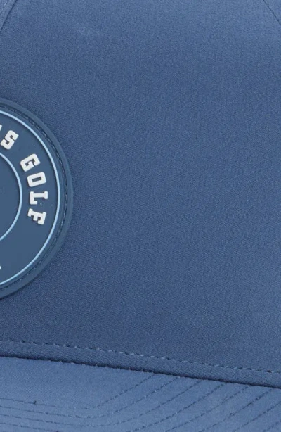 Swannies Wade Perforated Snapback Baseball Cap In Blue