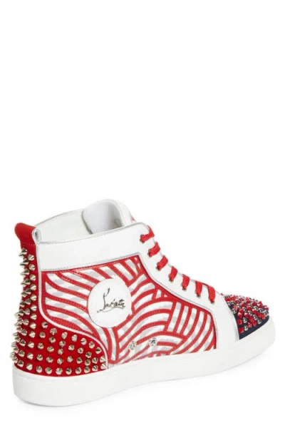 Christian Louboutin Louis No Limit Embellished High Top Sneaker
