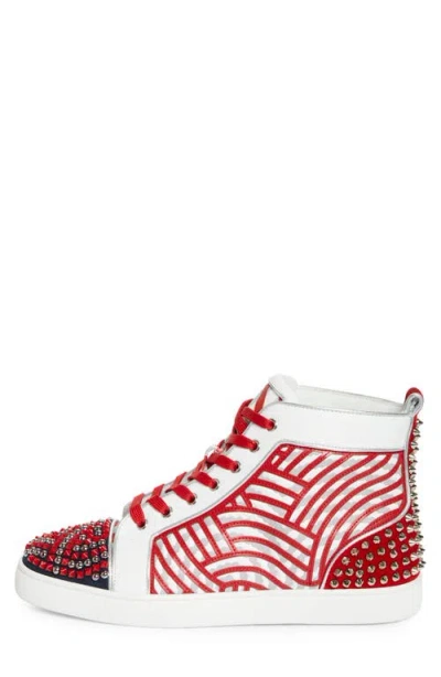 Christian Louboutin Louis No Limit Embellished High Top Sneaker