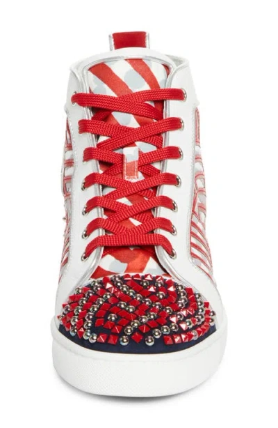 Christian Louboutin Louis No Limit Embellished High Top Sneaker