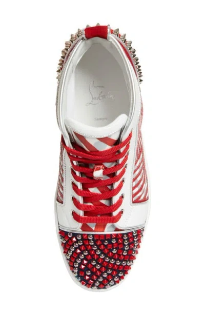 Christian Louboutin Louis No Limit Embellished High Top Sneaker