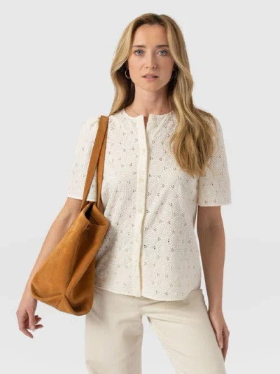 Saint + Sofia Tabitha Short Sleeve Blouse
