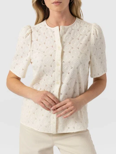 Saint + Sofia Tabitha Short Sleeve Blouse