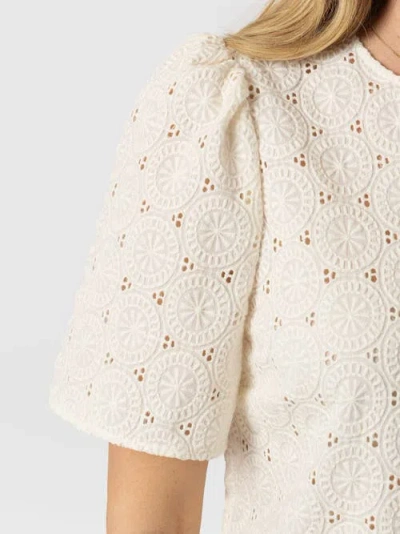 Saint + Sofia Tabitha Short Sleeve Blouse