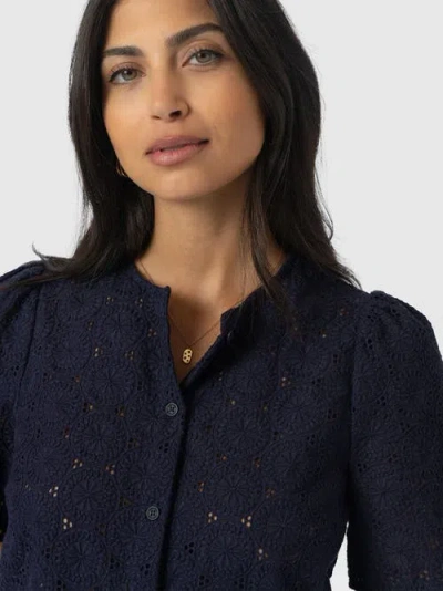 Saint + Sofia Tabitha Short Sleeve Blouse