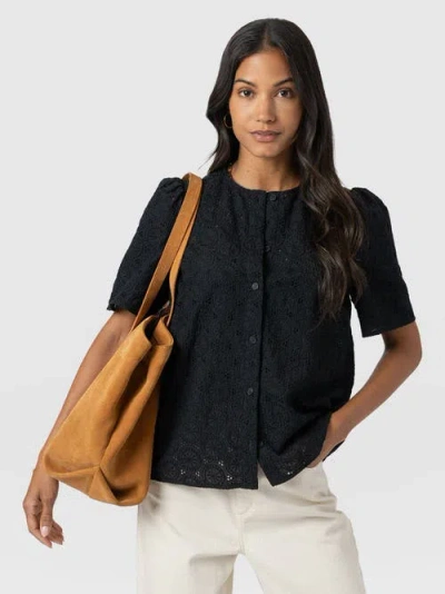 Saint + Sofia Tabitha Short Sleeve Blouse