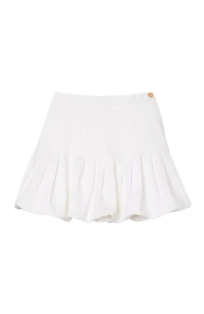Sandro Short Bubble Skirt In White