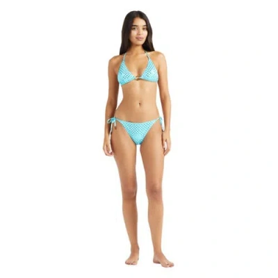 Vilebrequin Side Tie Bikini Bottom Relief Sparkling In Blue