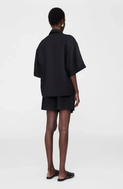 Anine Bing Coco Shirt In Black
