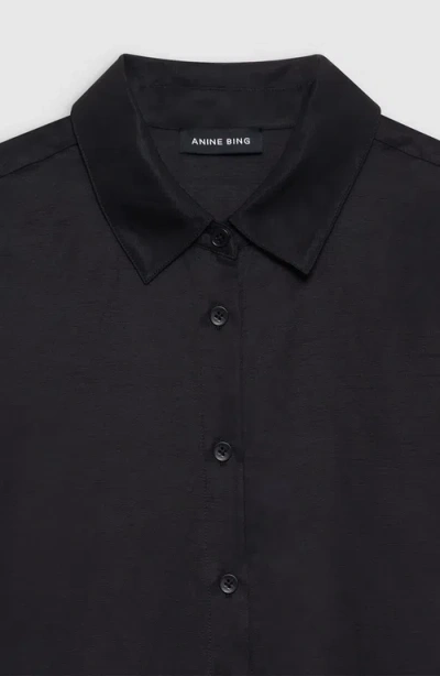 Anine Bing Coco Shirt In Black