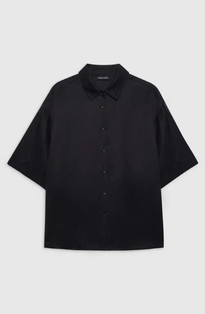 Anine Bing Coco Shirt In Black