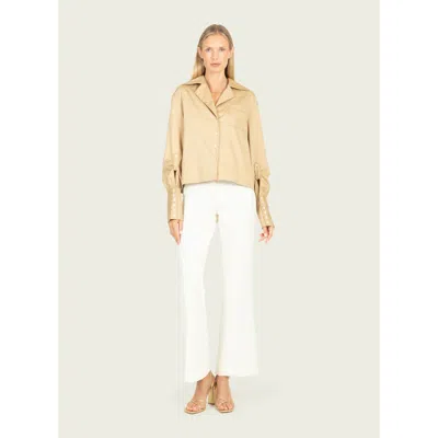 Secret Mission Corinne Blouse In Neutral