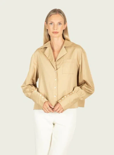 Secret Mission Corinne Blouse In Neutral