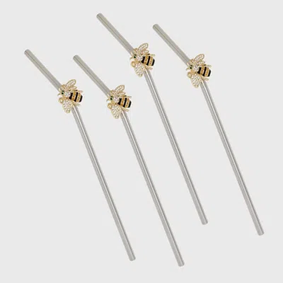 Joanna Buchanan Bee Metal Straws In Multi