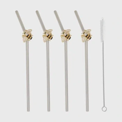 Joanna Buchanan Bee Metal Straws In Multi