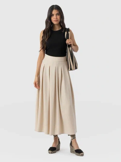 Saint + Sofia Eliza Pleated Skirt