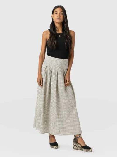 Saint + Sofia Eliza Pleated Skirt