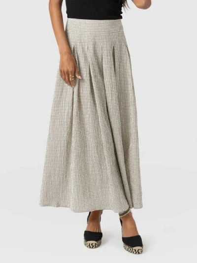 Saint + Sofia Eliza Pleated Skirt