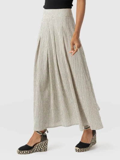 Saint + Sofia Eliza Pleated Skirt