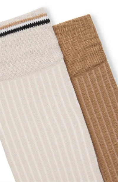 Hugo Boss Boss Assorted 2-pack Crew Socks In Neutral