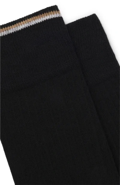 Hugo Boss Boss Assorted 2-pack Crew Socks In Black