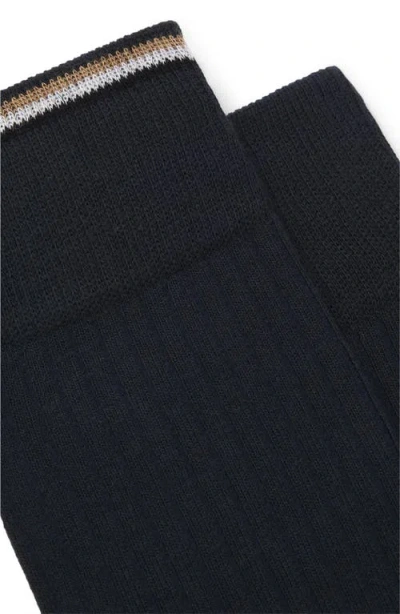 Hugo Boss Boss Assorted 2-pack Crew Socks In Blue