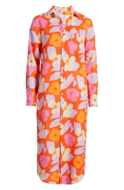 Frank & Eileen Rory Maxi Shirtdress In Multi