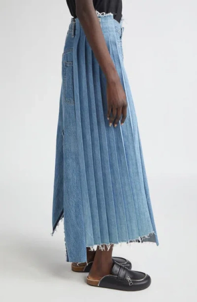 Kuro Remake Denim Mark Vi Maxi Skirt In Blue