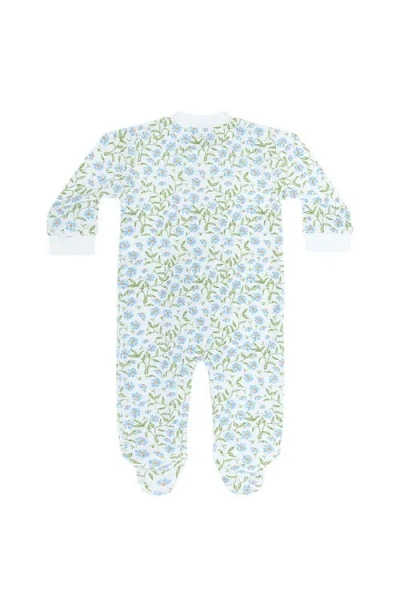 Nellapima Blue Vines Print Zipper Footie