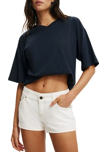 Cotton On Micro Low Denim Short In White