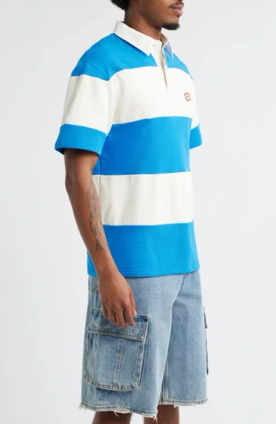 Icecream Boulder Stripe Polo In Blue