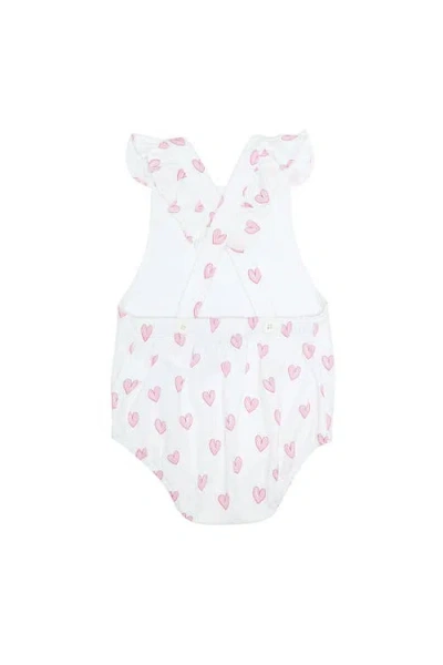 Nellapima Pink Heart Print Ruffle Bubble
