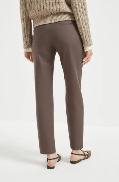 Brunello Cucinelli Slim Trousers In Gray