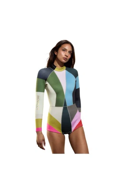 Cynthia Rowley Colorblock Wetsuit In Multi