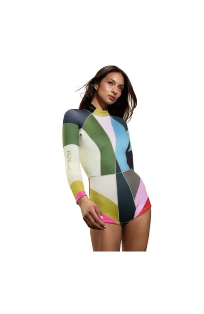 Cynthia Rowley Colorblock Wetsuit In Multi
