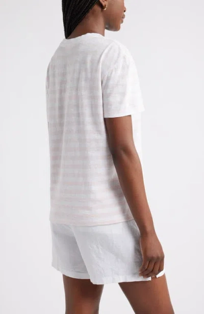 Caslonr Caslon(r) Stripe Embroidered Script Cotton Graphic T-shirt