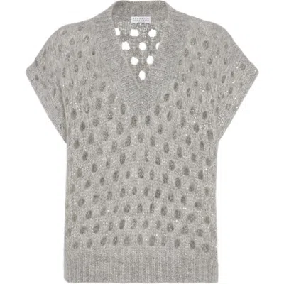 Brunello Cucinelli Dazzling Net Vest