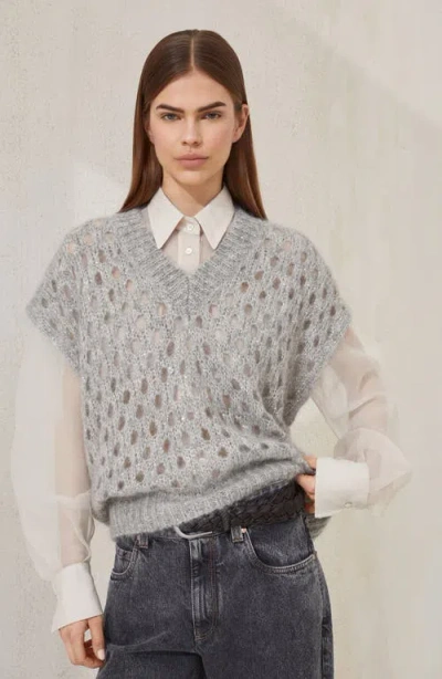 Brunello Cucinelli Dazzling Net Vest