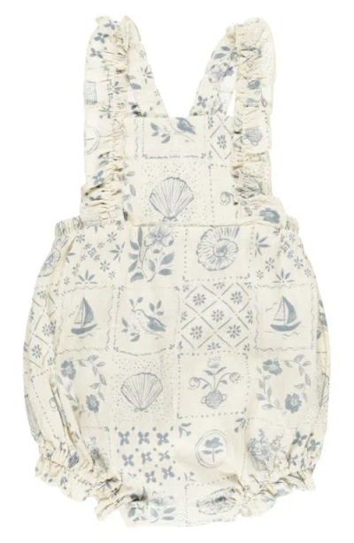 Rylee + Cru Chiara Tile Bubble Romper In Multi