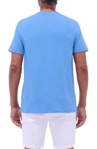 Bugatchi Hank Solid Pima Cotton T-shirt In Blue