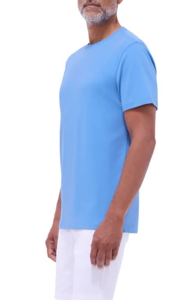 Bugatchi Hank Solid Pima Cotton T-shirt In Blue