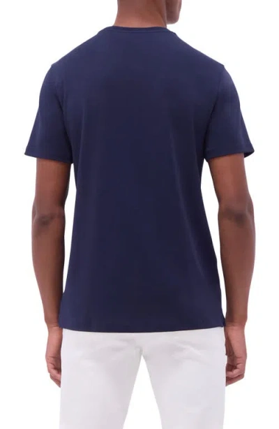 Bugatchi Hank Solid Pima Cotton T-shirt In Blue