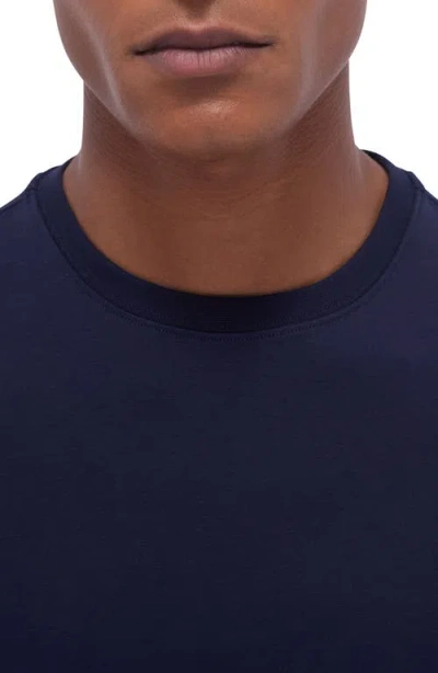 Bugatchi Hank Solid Pima Cotton T-shirt In Blue