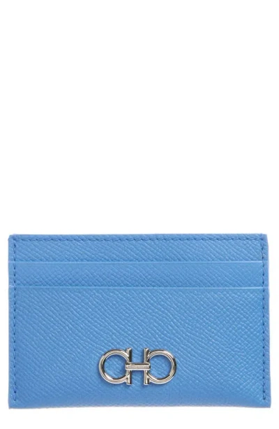 Ferragamo Double Gancio Leather Card Case